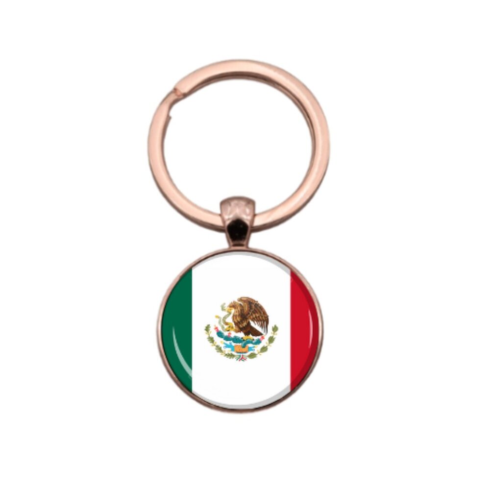 MEXICAN FLAG #2 CUSTOM KEY RING - Picture 4 of 5